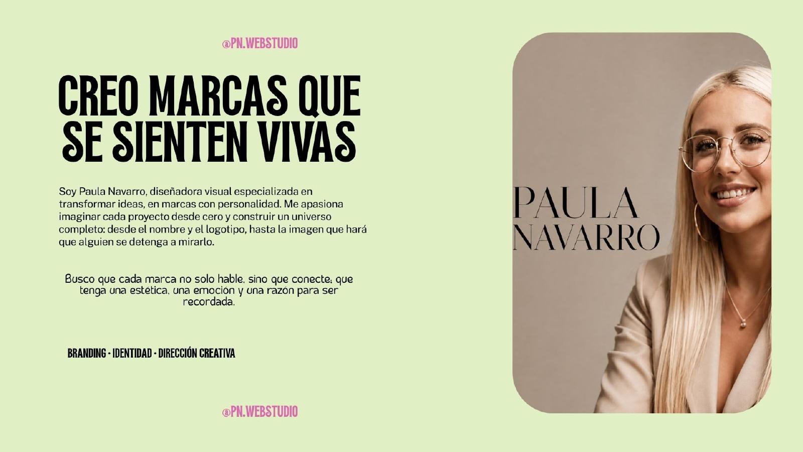 Paula Navarro, diseñadora visual